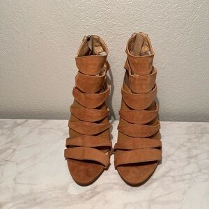 Steve Madden leather suede Swyndle strappy summer heels